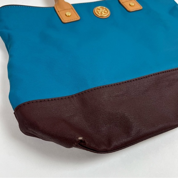 TORY BURCH Jaden Bag Coconut Canvas Leather Tote - Picture 4 of 16